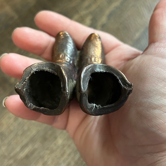 Vintage Cowboy‎ Boots Die Cast Metal Toothpick/Matchstick Holder Copper Color - Picture 4 of 7